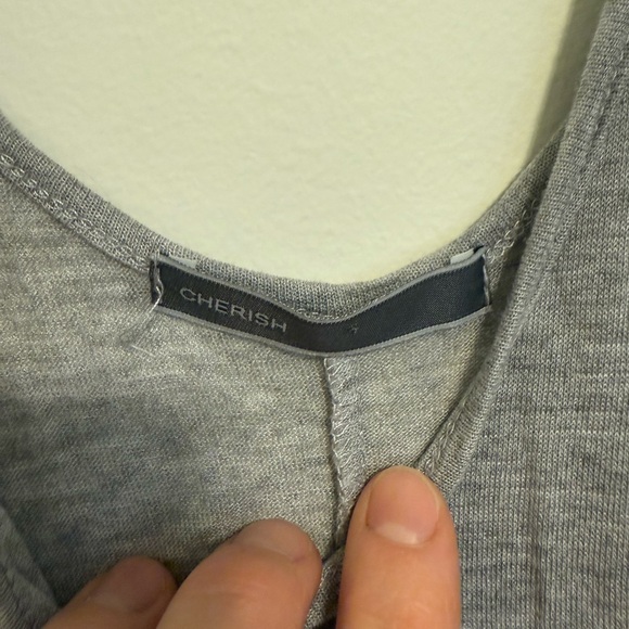2/$15 Cherish - Heather Gray Tierd Tank Top - Picture 5 of 7